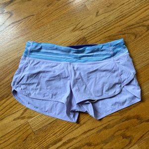 Lulu Lemon lavender shorts size 6